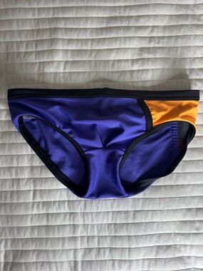 C-IN2 Men's Purple & Orange Swim Brief - Athletic Fit